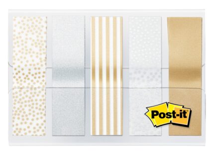Post-It Index Dispenser con 100 segnalibri riposizionabili - Forma rettangolare - Colori assortiti