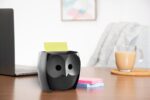 Post-It Super Sticky Dispenser con 2 blocchi da 45 Z-Note - Forma di gufo - Forma - Colore nero - immagine 2