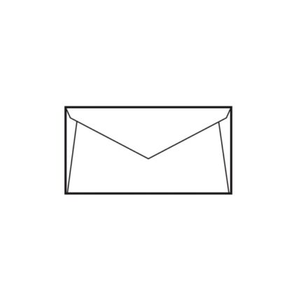 Sam Confezione da 500 buste in carta offset 80 g - Dimensioni 90x140 mm - Speciali per la stampa - Colore bianco