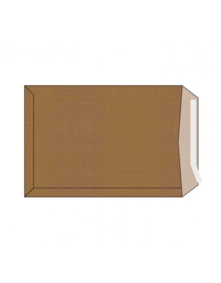 Confezione da 1000 buste in carta kraft da 70 g - Dimensioni 100x145 mm - Autoadesive con striscia in silicone - Colore marrone