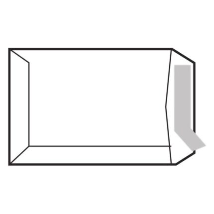 Confezione Sam da 250 buste in carta offset 100 g - Dimensioni 229x324 mm - Autoadesive con striscia in silicone - Colore bianco