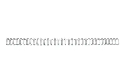 GBC Wirebind Confezione da 100 spirali di rilegatura da 8 mm per passo 3:1 rotondo o quadrato - Formato A4 - Per 34 fori - Rilegazione fino a 70 fogli - Colore argento GBC Wirebind Confezione da 100 spirali di rilegatura da 8 mm per passo 3:1 rotondo o quadrato - Formato A4 - Per 34 fori - Rilegazione fino a 70 fogli - Colore argento