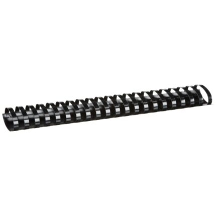 Fellowes Confezione da 50 spirali in plastica da 51 mm - Fino a 450 fogli - Facili da usare e flessibili - Alta qualità - Colore nero