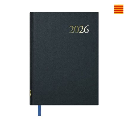 Dohe Segovia Agenda annuale in catalano - Vista settimanale - Formato 14x20 cm - Colore nero