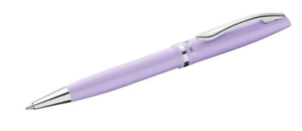 Pelikan Jazz Pastel Penna a sfera con meccanismo a rotazione - Punta media - Corpo laccato - Ricaricabile - Colore lavanda pastello