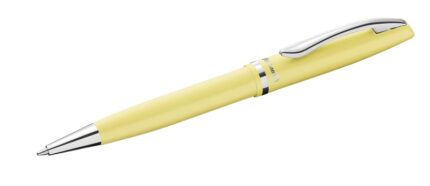 Pelikan Jazz Pastello Penna a sfera con meccanismo a rotazione - Punta media - Corpo laccato - Ricaricabile - Colore Giallo Pastello