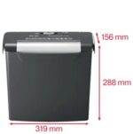 Rexel Momentum S206 Distruggidocumenti manuale a strisce P-2 - Distrugge fino a 6 fogli - Cestino da 9 L - Colore nero - immagine 4