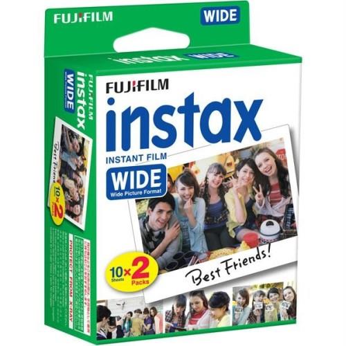 Fujifilm Instax Film Wide Confezione da 2x10 pellicole fotografiche istantanee - Formato di stampa (dimensioni immagine 99x62 mm)