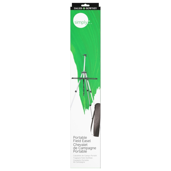 Daler Rowney Simply Cavalletto da campo portatile - Alluminio - Altezza della tela: 84 cm