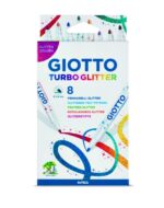 Giotto Turbo Glitter Confezione da 8 pennarelli con inchiostro glitterato - Punta fine 2