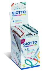 Giotto Turbo Glitter Confezione da 8 pennarelli con inchiostro glitterato - Punta fine 2,8 mm - Colori assortiti - immagine 3
