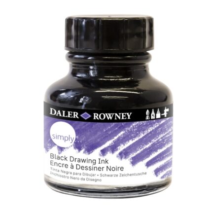 Daler Rowney Simply Inchiostro acrilico - Flacone di vetro con pipetta - 29