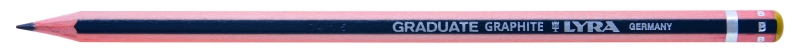 Lyra Graduate Matita di grafite - Esagonale - Durezza B - Colore Grigio scuro