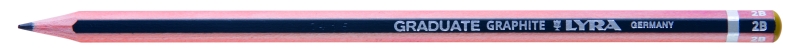 Lyra Graduate Matita di grafite - Esagonale - Durezza 2B - Colore Grigio scuro Lyra Graduate Matita di grafite - Esagonale - Durezza 2B - Colore Grigio scuro