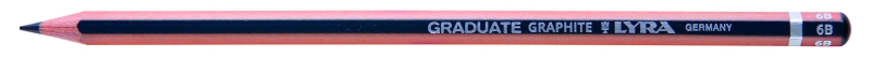 Lyra Graduate Matita di grafite - Esagonale - Durezza 6B - Colore Grigio scuro