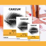 Blocco Canson Graduate Bristol incollato da 20 fogli A3 - 180 g - Extra liscio - Colore bianco - immagine 2