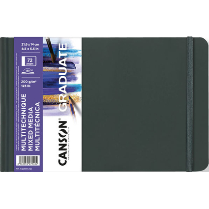 Canson Graduate Mix Media Quaderno - 36 fogli da 21