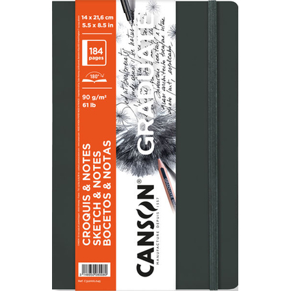 Canson Graduate Sketch Quaderno con 92 fogli - 14x21