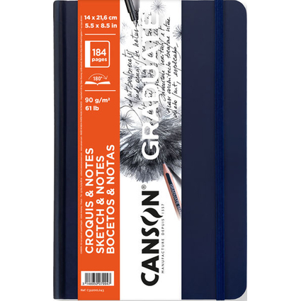 Canson Graduate Sketch Quaderno con 92 fogli - 14x21