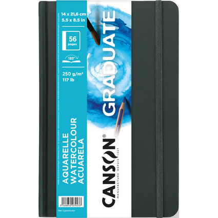 Canson Graduate Acquerello Taccuino con 28 fogli - 14x21