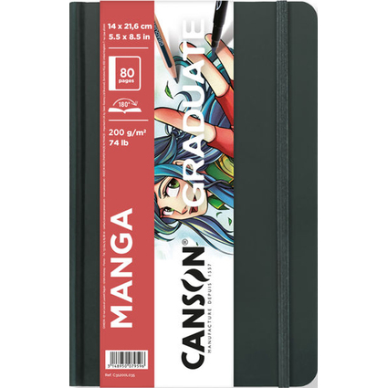 Canson Graduate Manga Quaderno con 40 fogli - 14x21
