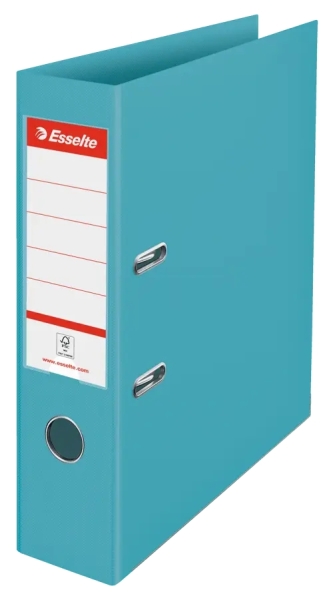 Esselte Colour'Breeze Raccoglitore a leva A4 - Dorso 75 mm - Anello e Rado - Capacità 500 fogli - Colore blu