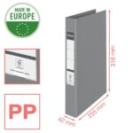 Esselte Colour'Breeze Raccoglitore ad anelli 25 mm A4 - Dorso 42 mm - Capacità 190 fogli - Colore verde - immagine 3