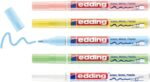 Edding 751 Confezione da 5 pennarelli permanenti - Punta tonda - Tratto tra 1 e 2 mm. - Inchiostro opaco - Asciugatura rapida - Colori assortiti pastello - immagine 2