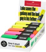 Faber-Castell TXTLNR Confezione da 10 pennarelli fluorescenti - Punta smussata - Tratto da 1