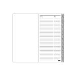 Finocam P023 Indice alfabetico per agenda a fogli mobili - 12 linguette - Formato Pl3 - 82x5x127 mm - Carta - Colore bianco - immagine 3