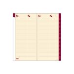 Finocam P475 Indice alfabetico per agenda a fogli mobili - 12 schede - Formato Pl4 - 80x3x150 mm - Carta - Colore crema - immagine 2