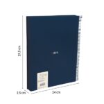 Milan 430 Since 1918 Quaderno A4 con spirale - Quadretti 5x5 mm - 120 fogli da 95 g - Copertina rigida - Colore blu - immagine 3