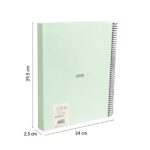 Milan 430 Since 1918 Quaderno A4 con spirale - Quadretti 5x5 mm - 120 fogli da 95 g - Copertina rigida - Colore menta - immagine 3