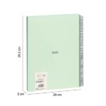 Milan 430 Since 1918 Quaderno A4 con spirale - Fogli bianchi - 80 fogli da 95 g - Copertina rigida - Colore menta - immagine 3