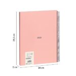 Milan 430 Since 1918 Quaderno A4 con spirale - Fogli bianchi - 80 fogli da 95 g - Copertina rigida - Colore rosa - immagine 3