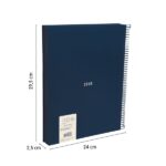 Milan 430 Since 1918 Quaderno A4 con spirale - Carta a righe da 7 mm - 120 fogli da 95 g - Copertina rigida - Colore blu - immagine 3