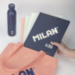 Milan 430 Since 1918 Confezione da 4 quaderni A4 rilegati - Griglia 5x5 mm - 48 fogli da 95 g - Colori assortiti - immagine 3