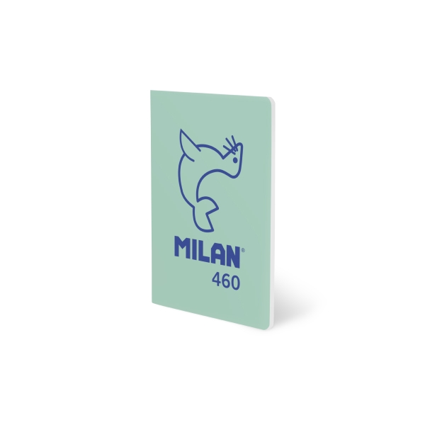 Milan 460 Since 1918 Taccuino A5 rilegato - Fogli bianchi - 24 fogli da 95 g - Colore menta