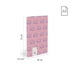 Milan 460 Since 1918 Taccuino A5 rilegato - Fogli bianchi - 24 fogli da 95 g - Colore rosa - immagine 3