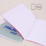 Milan 460 Since 1918 Taccuino A5 rilegato - Fogli bianchi - 24 fogli da 95 g - Colore rosa - immagine 4