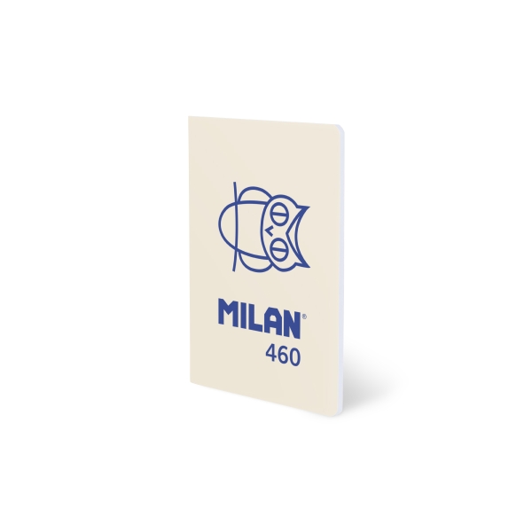 Milan 460 Since 1918 Taccuino A5 rilegato - Carta a righe - 24 fogli da 95 g - Colore beige