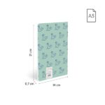 Milan 460 Since 1918 Taccuino A5 rilegato - Carta a righe - 24 fogli da 95 g - Colore menta - immagine 3