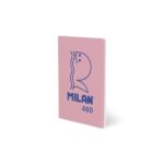 Milan 460 Since 1918 Taccuino A5 rilegato - Carta a righe - 24 fogli da 95 g - Colore rosa
