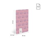 Milan 460 Since 1918 Taccuino A5 rilegato - Carta a righe - 24 fogli da 95 g - Colore rosa - immagine 3