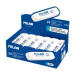 Milan 4824 Gomme da cancellare smussate - Polpa di pane - Gomma sintetica - Flessibile - Colore bianco