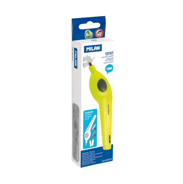 Milan Acid Gomma elettrica - Include gomme di ricambio e batterie - Colore giallo Milan Acid Gomma elettrica - Include gomme di ricambio e batterie - Colore giallo