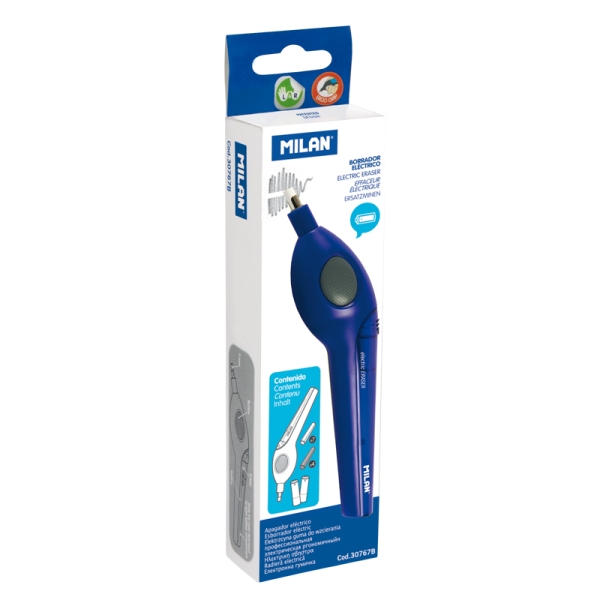 Milan Acid Gomma elettrica - Include gomme di ricambio e batterie - Colore blu