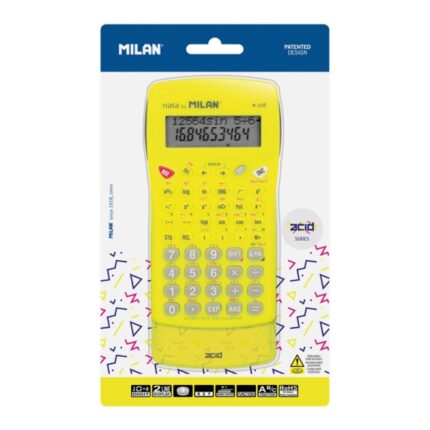 Milan Acid M228 Calcolatrice scientifica - Blister - Colore giallo