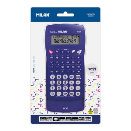 Milan Acid M228 Calcolatrice scientifica - Blister - Colore blu