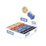 Milan Basic Espositore con 30 temperamatite - Senza contenitore - Lama di sicurezza in acciaio - Colori assortiti